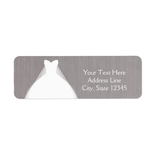 Wedding Dress Modern Glamour Bridal Shower Grey Label (Front)