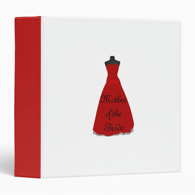 Wedding Dress Mother of the Bride Binder Planner (Front/Spine)