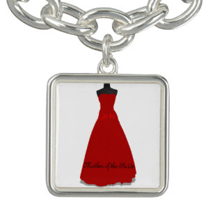 Wedding Dress Mother of the Bride Charm Bracelet