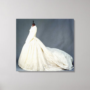 Wedding dress of Katharine Worsley Canvas Print