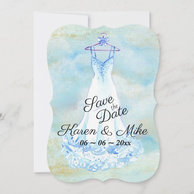 Wedding Dress Save The Date (Front)