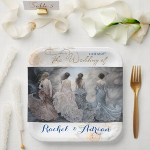 Wedding Dress Style Paper Plates
