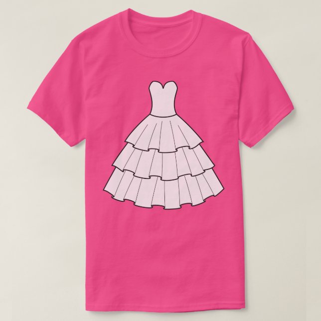 Wedding Dress Wedding Bachelorette Party T-Shirt (Design Front)
