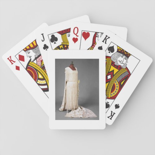 Wedding dress worn by Mary Princess Royal 1922 Playing Cards