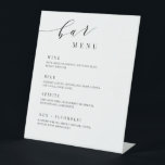 Wedding Drink Menu Bar Reception Table Sign J102<br><div class="desc">Our pedestal drink menu bar sign is perfect to add to a frame to display at the bar. Guests can choose which drinks to order at your event. This item is part of our Jasmine wedding collection J102,  please visit our store to shop coordinating items.</div>