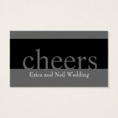 Wedding Drink Ticket for Reception (Back)