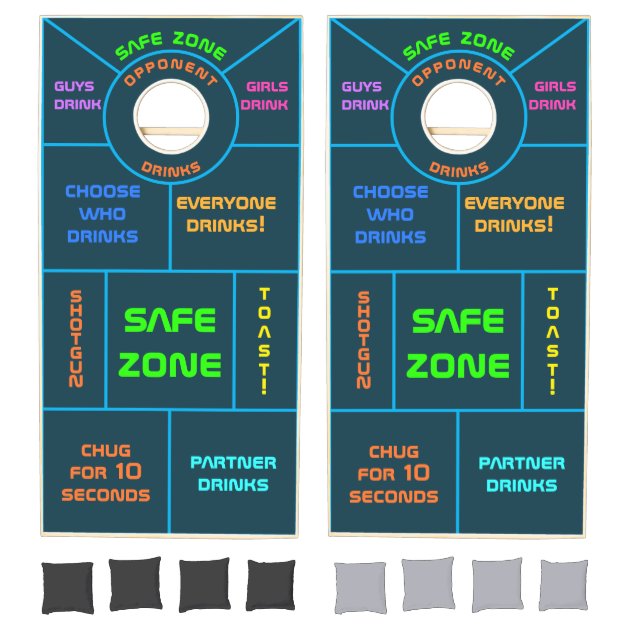 Wedding Drinking Gaming Fun Cute Cornhole Set