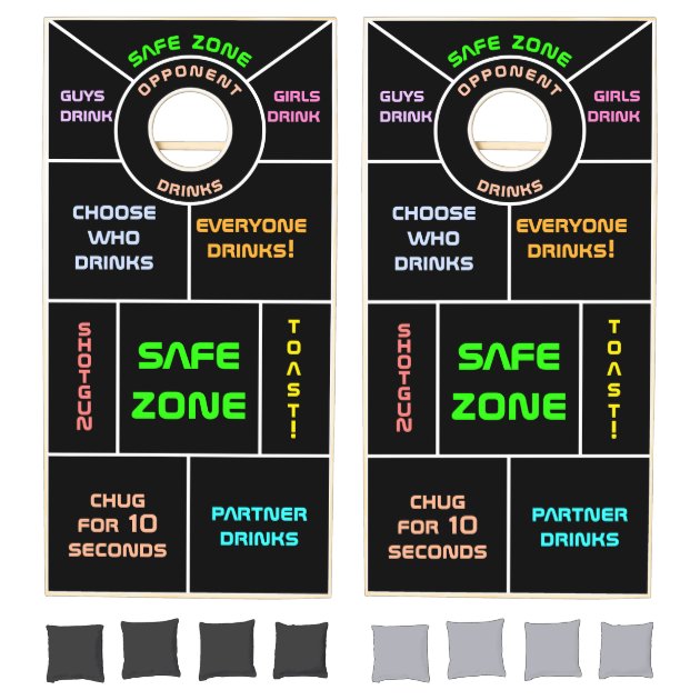 Wedding Drinking Gaming Funny Cornhole Set