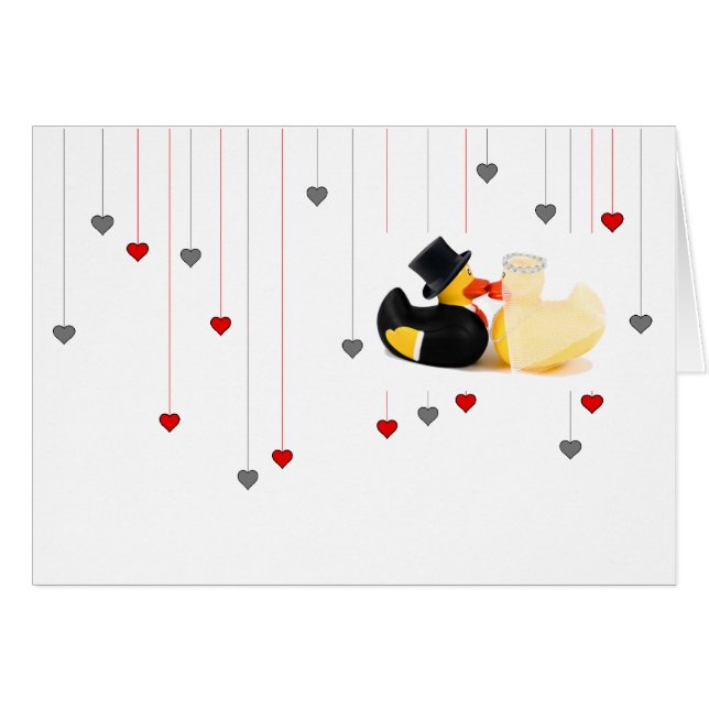 Wedding ducks 2 cards (Front Horizontal)