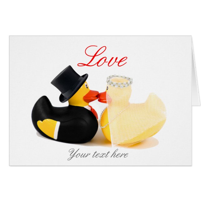 Wedding ducks 2 cards (Front Horizontal)