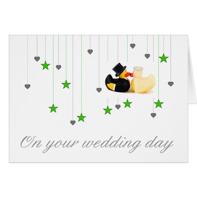 Wedding ducks 2 cards (Front Horizontal)