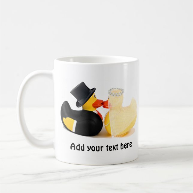 Wedding ducks 2 coffee mug (Left)