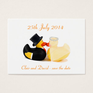 Wedding ducks 2 ... Save the date