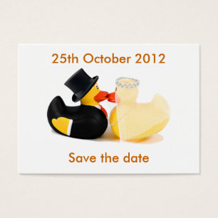 Wedding ducks 2 ... Save the date