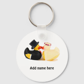 Wedding ducks 4 keychain