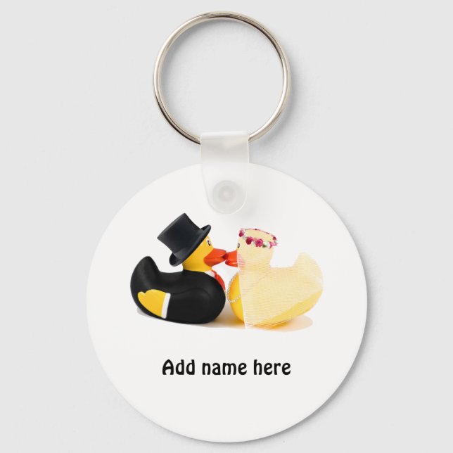Wedding ducks 4 keychain (Front)
