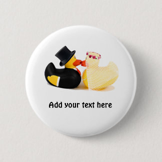 Wedding ducks 4 pinback button