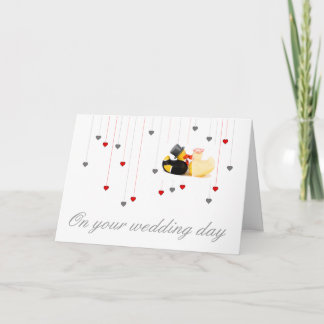 Wedding ducks card