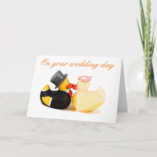 Wedding ducks card (Front)