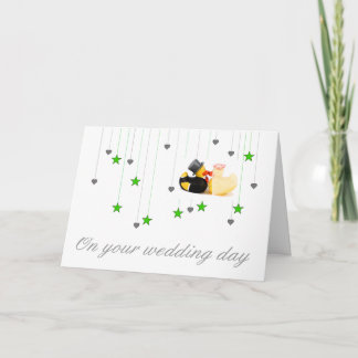 Wedding ducks card