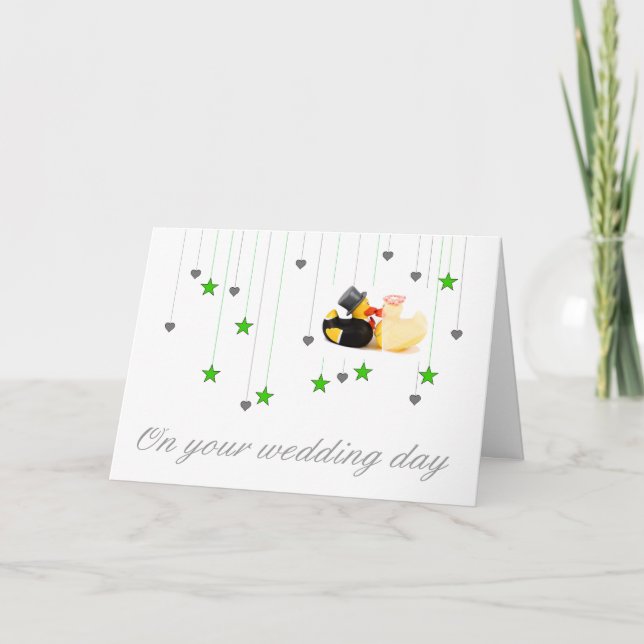 Wedding ducks card (Front)