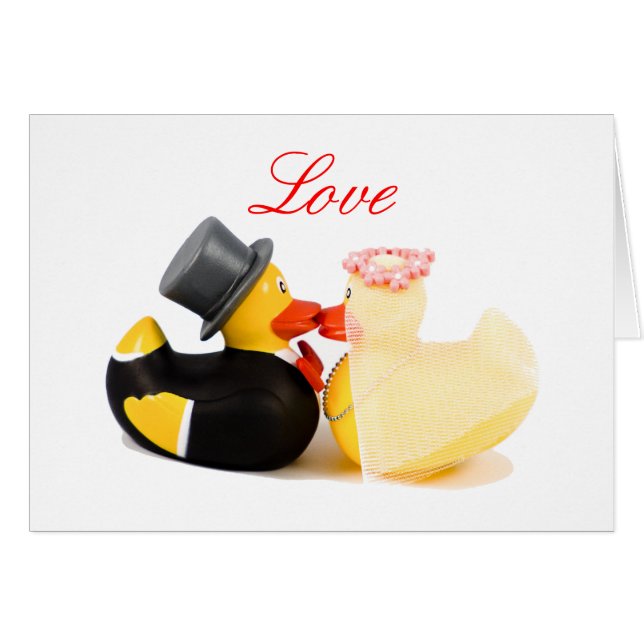 Wedding ducks cards (Front Horizontal)