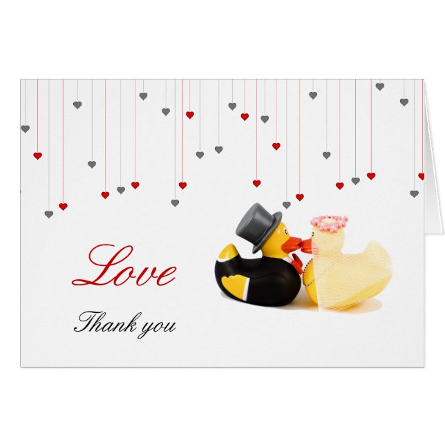 Wedding ducks cards (Front Horizontal)