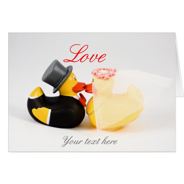 Wedding ducks cards (Front Horizontal)