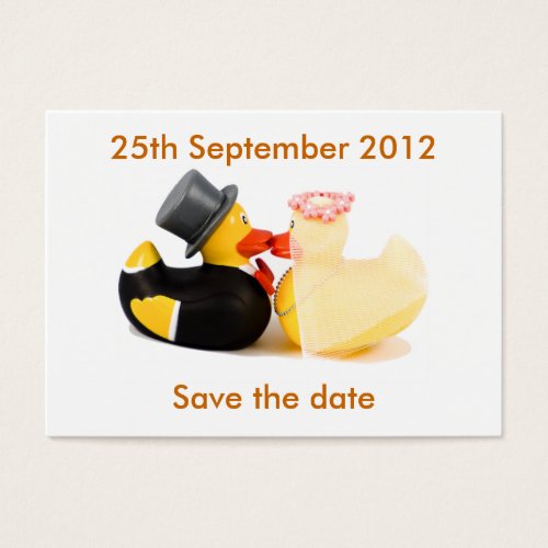 Wedding ducks  Save the date calendar