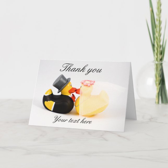 Wedding ducks ... Thank you card (Front)