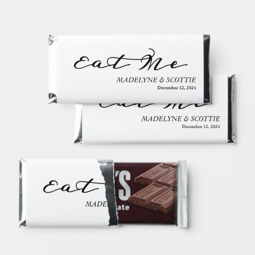 Wedding Eat Me  Personalized  Hershey Bar Favors