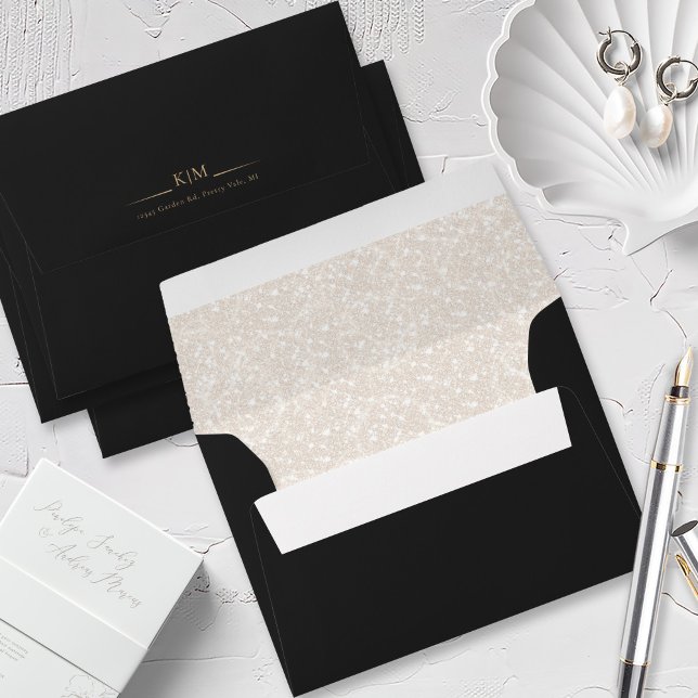 Wedding Ebony Pearl Elegance ID989 Envelope (Creator Uploaded)
