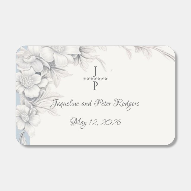 Wedding Elegance Matchbox Wedding Favors Matchboxes (Front)