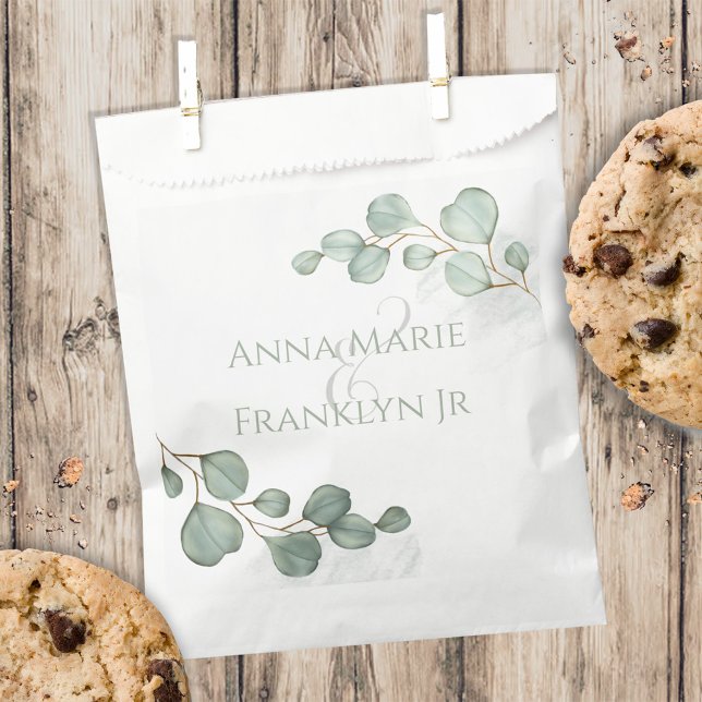 Wedding Elegant Candy Favors Classic Typography Favor Bag (Creator Uploaded)