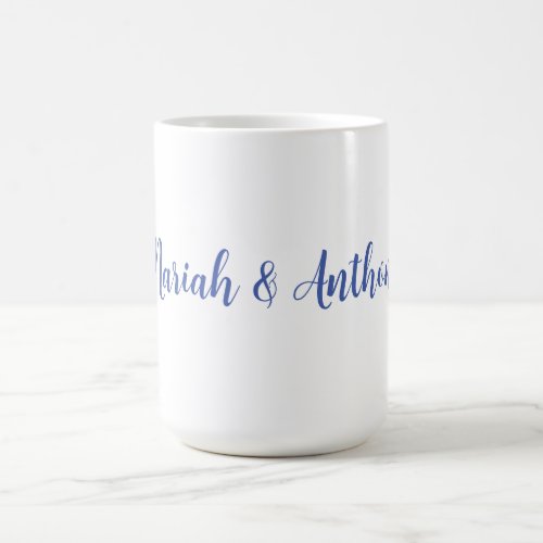 Wedding Elegant Creative Classical Blue White Coffee Mug