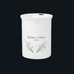 Wedding Elegant Creative Floral White Chic Beverage Pitcher<br><div class="desc">Extreme minimalist design. I would recommend to family and friends. Very happy.</div>