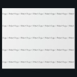 Wedding Elegant Minimalist Calligraphy Black White Wrapping Paper<br><div class="desc">This template can be customized to meet all professional occupations.</div>