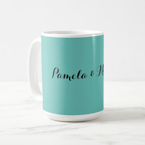 Wedding Elegant Minimalist Classical Blue Coffee Mug