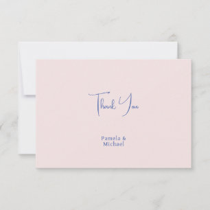 Wedding Elegant Minimalist Classical Thank You Card