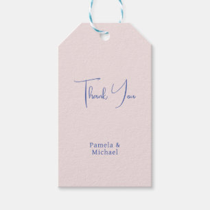 Wedding Elegant Minimalist Classical Thank You Gift Tags