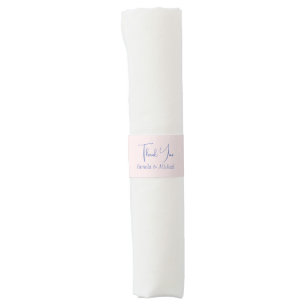 Wedding Elegant Minimalist Classical Thank You Napkin Bands
