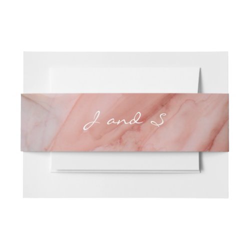 Wedding Elegant Pink Lavender Invitation Belly Band