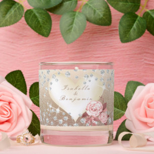 Wedding Elegant Rose Gold Scented Candle
