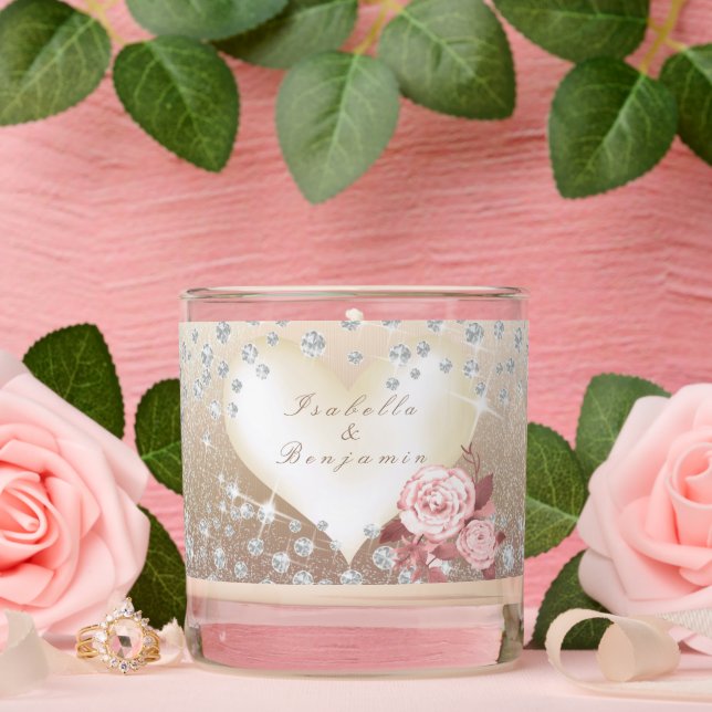 Wedding Elegant Rose Gold Scented Candle (Wedding)