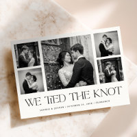Wedding Elopement Announcement | Modern Photo Grid