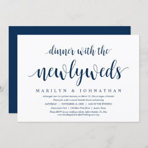 Wedding Elopement, Dinner With The Newlyweds Invitation