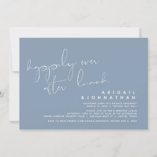 Wedding Elopement, Happily Ever After Lunch Invitation