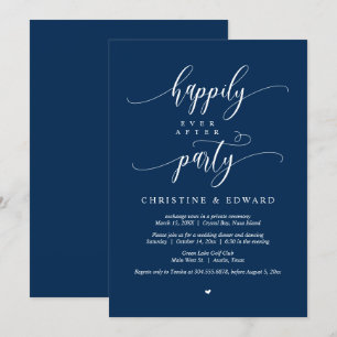 Wedding Elopement, Happily Ever After Party Invita Invitation