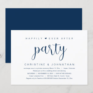 Wedding Elopement, Happily Ever After Party Invita Invitation