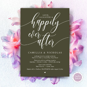 Wedding Elopement, Happily Ever After Party Invita Invitation